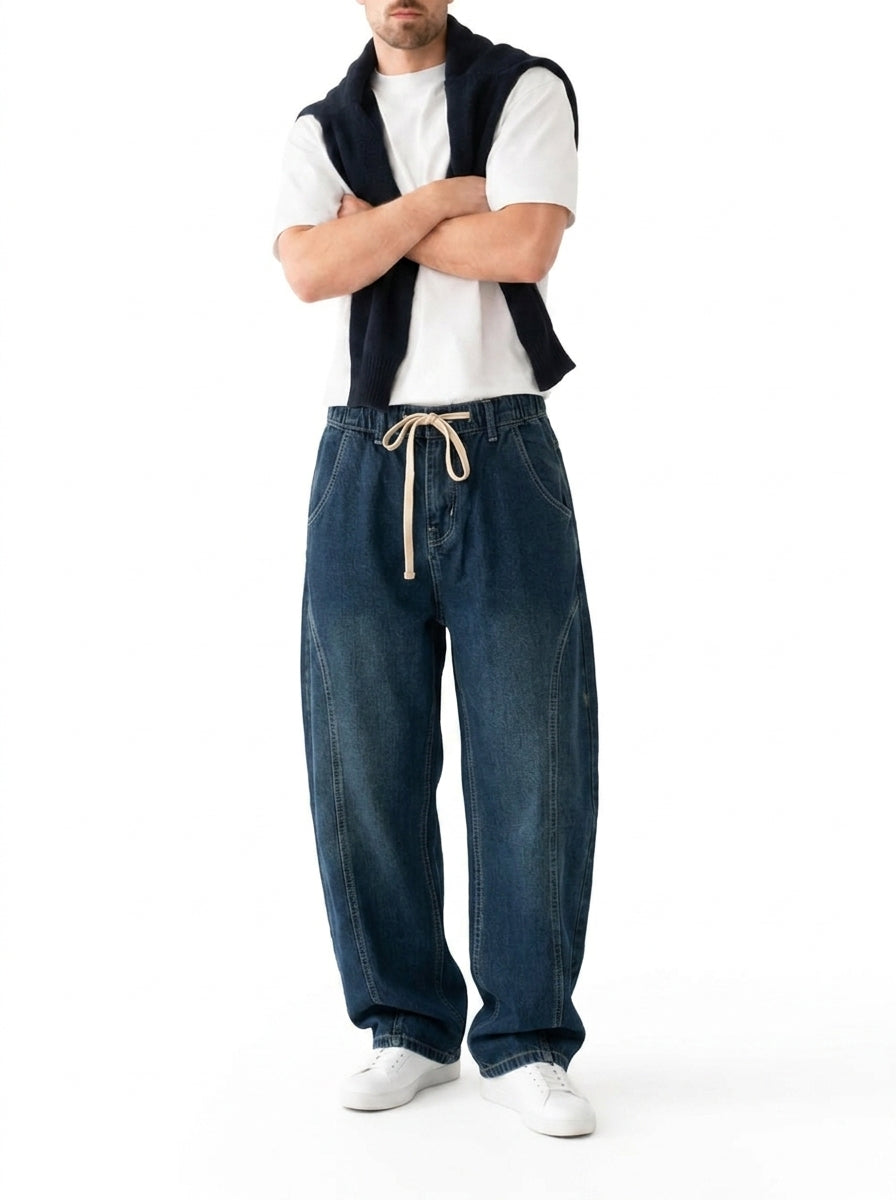 Dark Green Tinted Denim Jeans