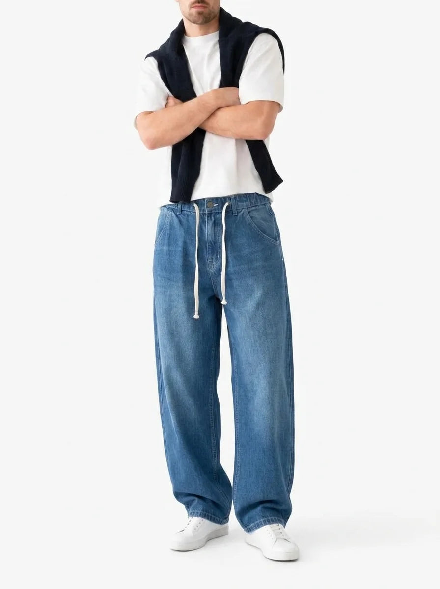 Vintage Blue Baggy Denim Jeans