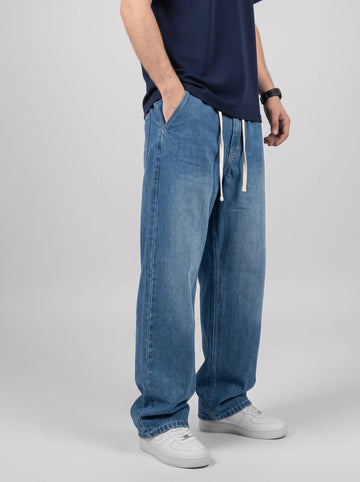 Vintage Blue Baggy Denim Jeans