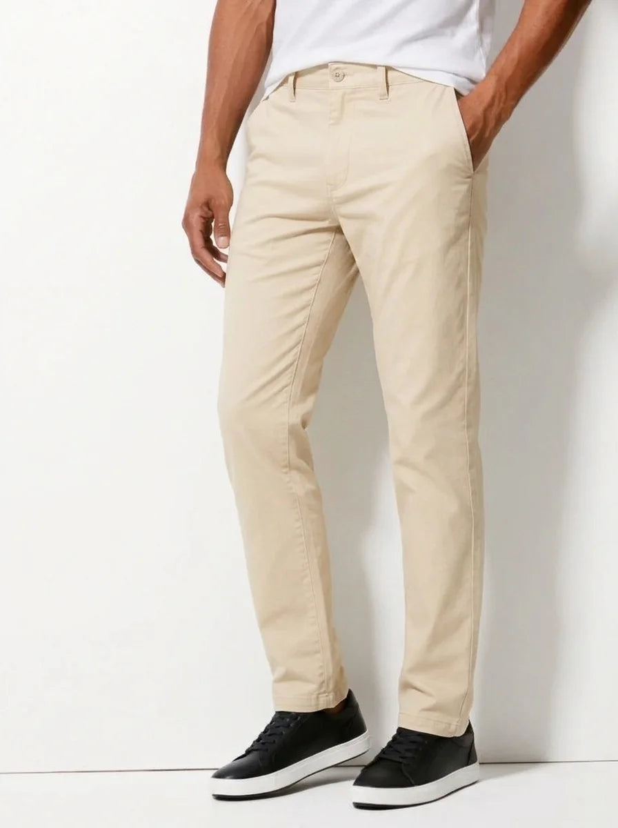 Cream Cotton Chino