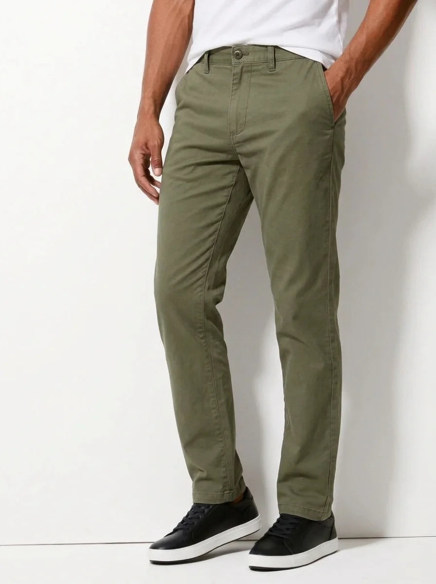 Green Cotton Chino