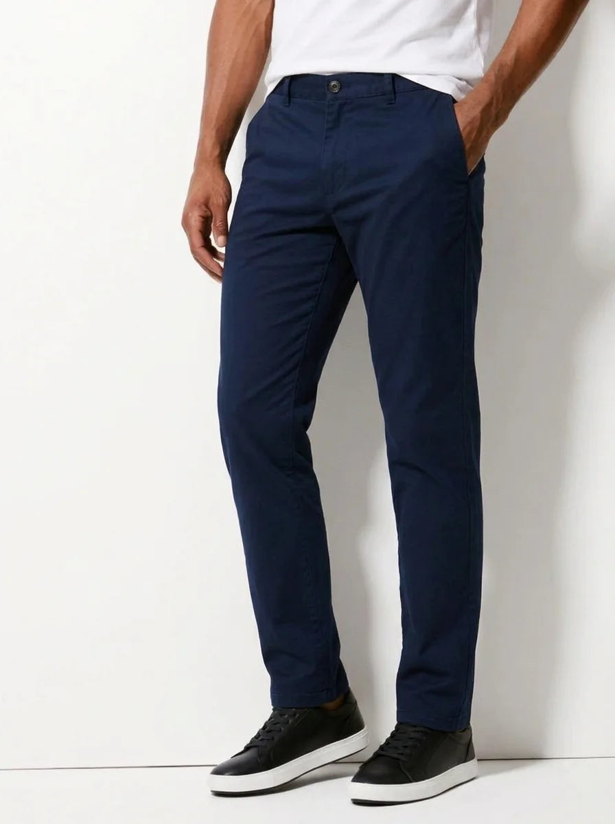 Navy Blue Cotton Chino