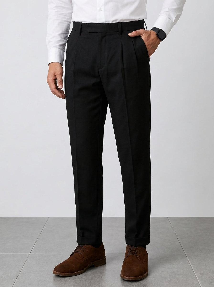 Premium Black Cotton Chino