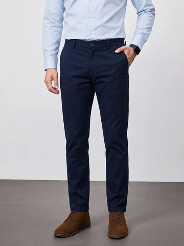 Navy Blue Cotton Chino