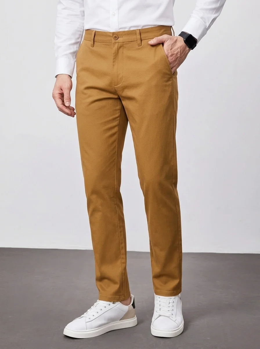 Camel Cotton Chino
