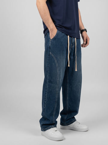Dark Green Tinted Denim Jeans