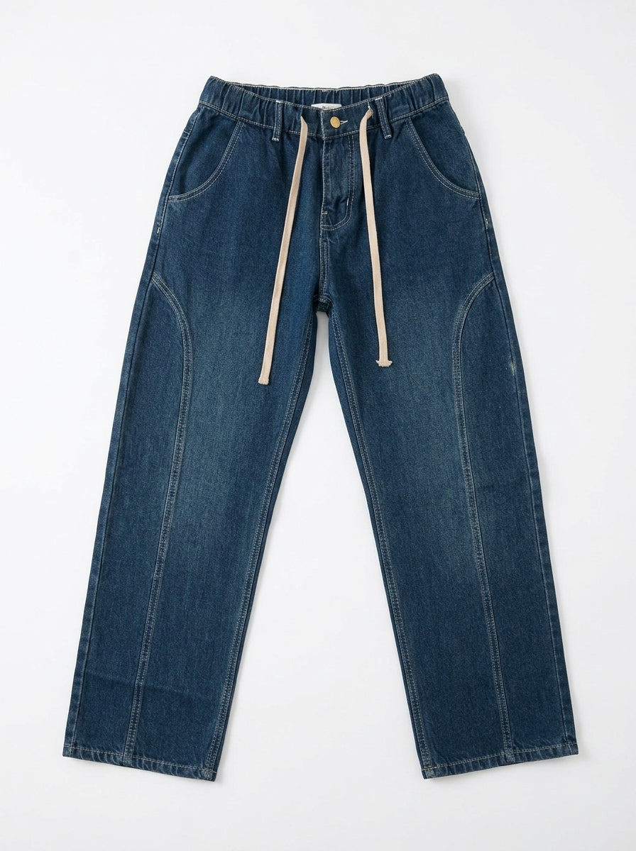 Dark Green Tinted Denim Jeans